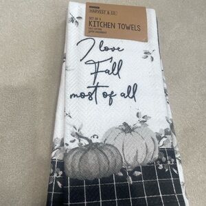 Envogue Fall Pumpkin Kitchen Towels Set